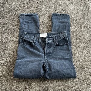 everlane the 90s cheeky grey black jeans